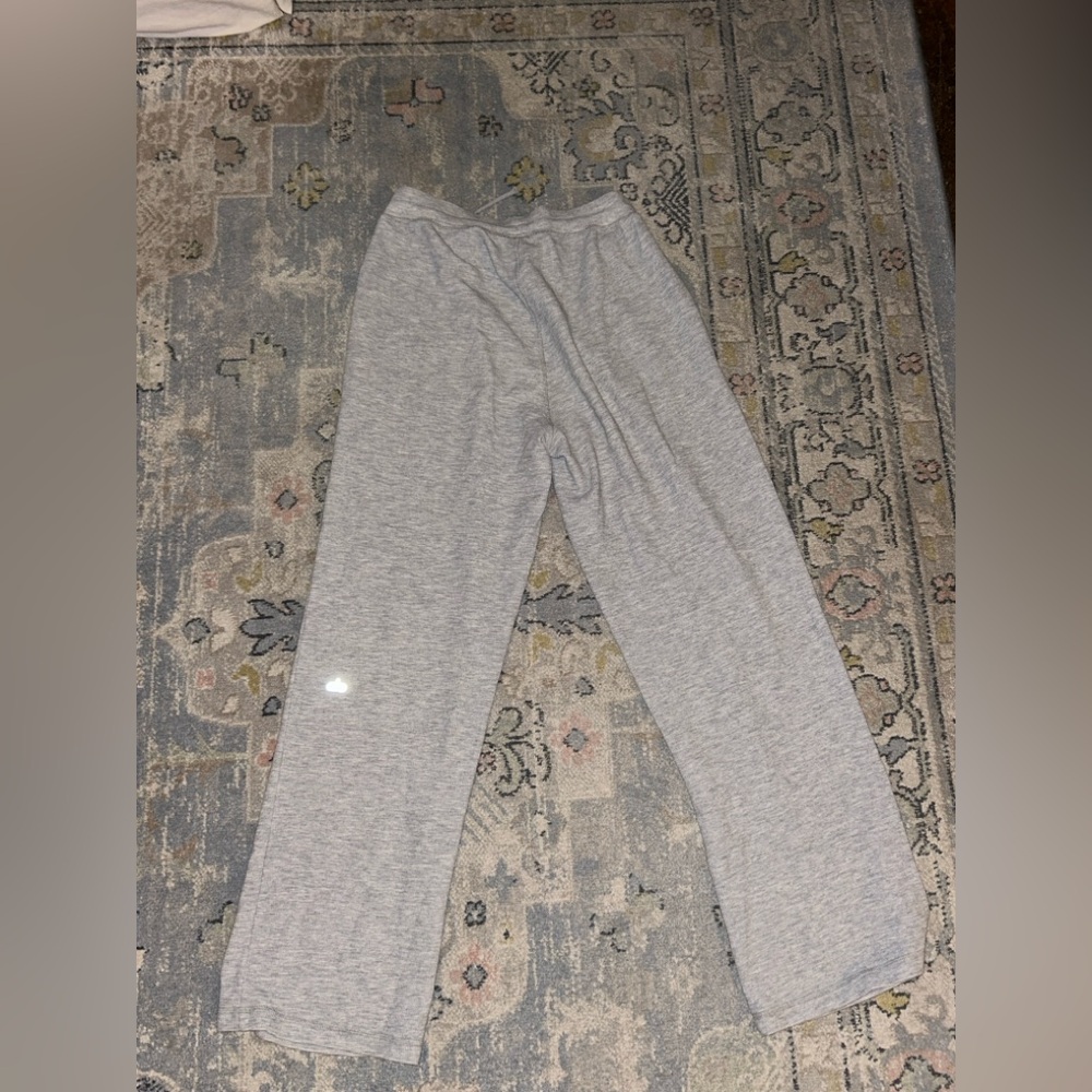 Micro Waffle High-Waist Pleasant Wide Leg Pant